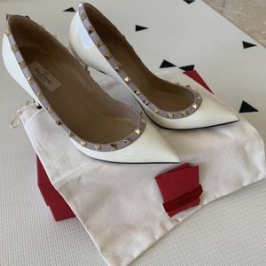 Valentino Rockstud pumps ivory white size 41